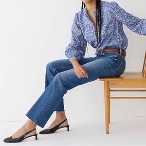 J.Crew Billie Demi-Boot Crop Jean Ocean Wash Size 26T BA627